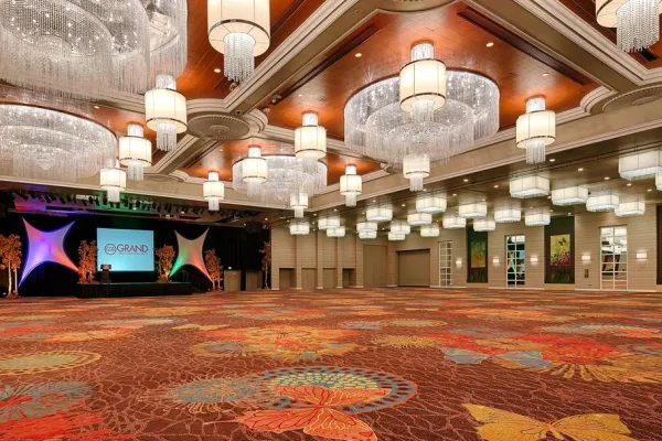 A banquet room at the Grand Sierra Resort.